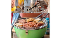 Vuurontwerp Vesuvio Houtskoolgrill / Tafelgrill Groen 11 Vuurontwerp Vesuvio Houtskoolgrill / Tafelgrill Groen -Outdoor Kampeeruitrusting 291145 2438089