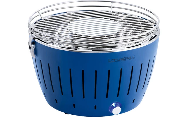 LotusGrill Houtskoolgrill Met Draagtas Diep Blauw 6 LotusGrill Houtskoolgrill Met Draagtas Diep Blauw - Afbeelding 4