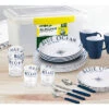 Brunner Serviesset 38-dlg. All Inclusive Blue Ocean -Outdoor Kampeeruitrusting 343173 2252362