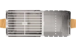 Knister Premium Uitschuifbare Roestvrijstalen Houtskoolgrill Inclusief Spies -Outdoor Kampeeruitrusting 441687 3120956