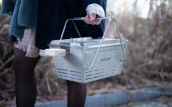 Knister Premium Uitschuifbare Roestvrijstalen Houtskoolgrill Inclusief Spies -Outdoor Kampeeruitrusting 441690 3120962