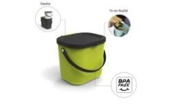 Rotho Albula Recycling Bin Systeem 6 Liter Horizon Blauw -Outdoor Kampeeruitrusting 443480 3317684 1
