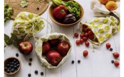 Nuts Innovations Groente- En Fruitzakjes Set Van 3 Gestreept Zwart/Wit -Outdoor Kampeeruitrusting 459861 3155754