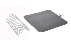 Metaltex Dry-Tex 2-in-1 Afdruiprek Met Microvezelmat Zwart -Outdoor Kampeeruitrusting 497336 3367484 1