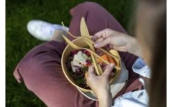 Koziol Klikk Bestekset 3-delig Natuur Koraal -Outdoor Kampeeruitrusting 504278 3431202