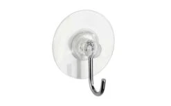 Wenko Static-Loc Nikkelhaak Muurhaak Transparant Set Van 4 -Outdoor Kampeeruitrusting 515132 3539206