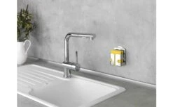 Wenko Turbo-Loc Roestvrij Stalen Sponshouder, Bevestiging Zonder Boren -Outdoor Kampeeruitrusting 516854 3543944