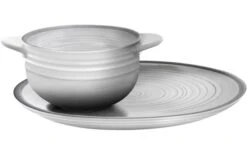 Brunner Bellagio Bouillontablet 2 Stuks 24 X 18 Cm Wit/grijs