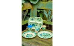 Rice Rijst Melamine Kinderbeker Klein Met Dinosaurussen Groen 200 Ml