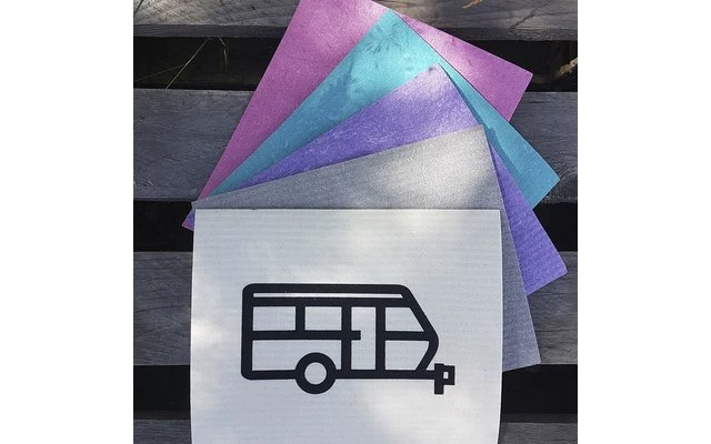 Pufz Zweedse Theedoek Caravan Patroon Paars 3 Pufz Zweedse Theedoek Caravan Patroon Paars