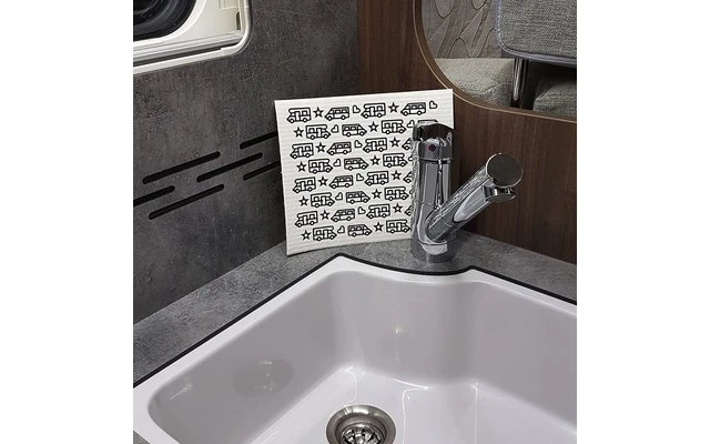 Pufz Zweedse Theedoek Caravan Patroon Paars 7 Pufz Zweedse Theedoek Caravan Patroon Paars - Afbeelding 5