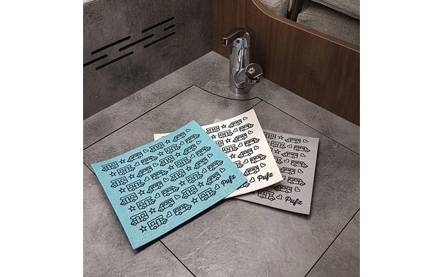 Pufz Zweedse Theedoek Caravan Patroon Paars 8 Pufz Zweedse Theedoek Caravan Patroon Paars - Afbeelding 6