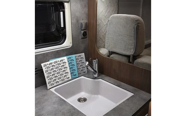 Pufz Zweedse Theedoek Caravan Patroon Paars 9 Pufz Zweedse Theedoek Caravan Patroon Paars - Afbeelding 7