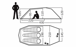 Nordisk Oppland 3 PU Trekkingtent Voor 3 Personen Donker Olijf -Outdoor Kampeeruitrusting 589723 4290999