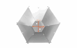 Fennek Zeskant Vuurschaal 17 Liter -Outdoor Kampeeruitrusting 612015 4401379