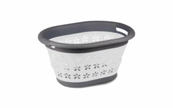 Kampa Opvouwbare Wasmand Opvouwbare Wasmand Met Hengsels Grijs -Outdoor Kampeeruitrusting 614335 4332195