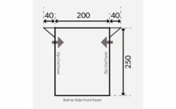 Dometic Rally 200 Boogluifel Voor Caravan 2 M -Outdoor Kampeeruitrusting 623563 4398683