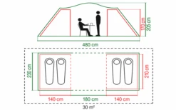 Coleman Spruce Falls 4 Tunnel Tent -Outdoor Kampeeruitrusting 629239 4441127