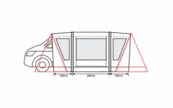 Outdoor Revolution Cayman Combo Air Luifel Laag 180 Tot 210 Cm -Outdoor Kampeeruitrusting 636903 4332455