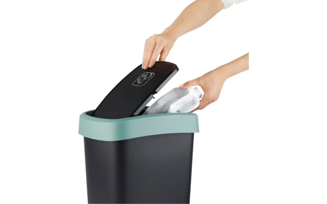Rotho Twist Afvalemmer Met Draaibaar En Scharnierend Deksel 25 Liter Maretak Groen 7 Rotho Twist Afvalemmer Met Draaibaar En Scharnierend Deksel 25 Liter Maretak Groen - Afbeelding 5