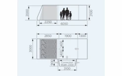 Dometic Rarotonga DA FTT 401 AIR LH Opblaasbare Wegwerpluifel 3 M Model Links -Outdoor Kampeeruitrusting 707747 4801769