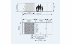 Dometic Rarotonga DA FTT 401 AIR LH Opblaasbare Wegwerpluifel 3 M Model Links -Outdoor Kampeeruitrusting 707762 4801544