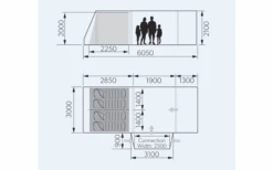Dometic Rarotonga DA FTT 401 AIR TC LH Opblaasbare Wegwerpluifel 3 M Model Links -Outdoor Kampeeruitrusting 707879 4802012