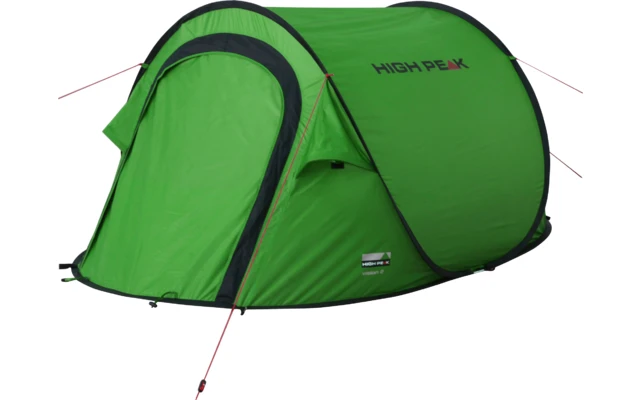 High Peak Vision 2 Enkel Dak Pop Up Tent Zwart 6 High Peak Vision 2 Enkel Dak Pop Up Tent Zwart - Afbeelding 4
