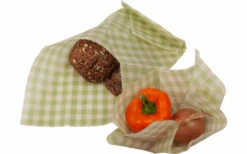 Origin Outdoors Bijenwasdoekjes Set Van 2 Lichtgroen Geruit -Outdoor Kampeeruitrusting 720446 4922057