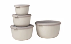 Mepal Cirqula Multi Bowl Set Rond 4 Stuks 500 / 1000 / 2000 / 3000 Ml Nordic Blue -Outdoor Kampeeruitrusting 752715 5025387