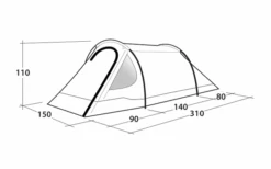 Outwell Earth 2 Double Coated Tent -Outdoor Kampeeruitrusting 789644 5205695