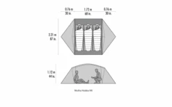 MSR Mutha Hubba NX V2 3 Personen Wit -Outdoor Kampeeruitrusting 819866 5300270